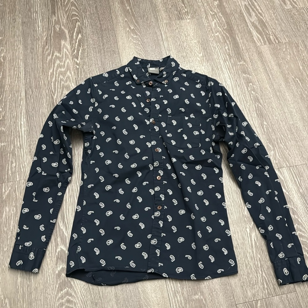 ASOS long sleeve casual button up shirt.